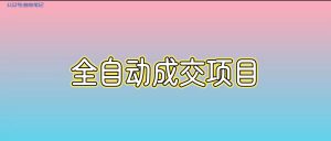 叁心笔记:全自动成交项目第二期!-叁心笔记