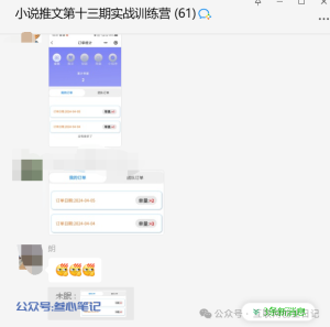 小说推文连续出单，越来越好-叁心笔记