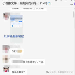 小说推文做到了当天出单!-叁心笔记