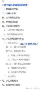 小红书学科SOP已出!-叁心笔记